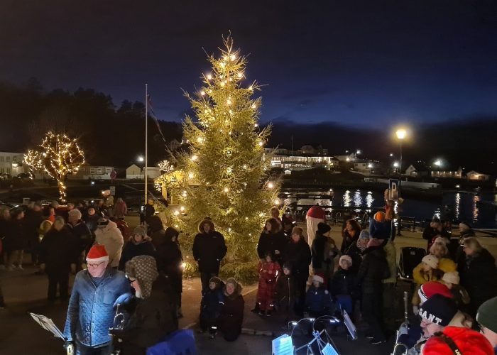 Julegrantenning i Holmsbu