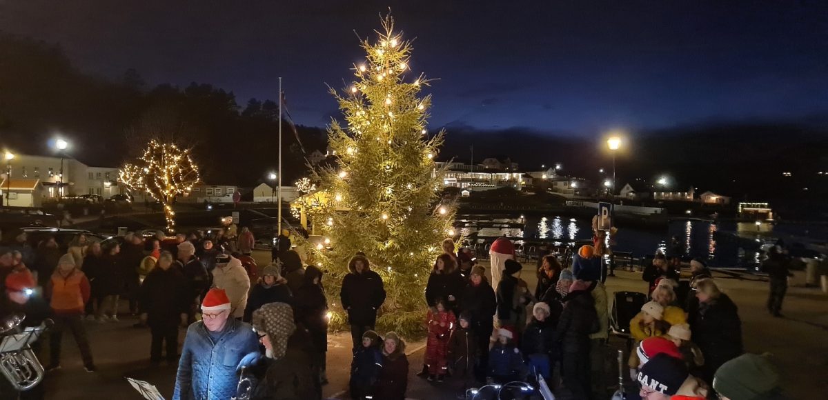 Julegrantenning i Holmsbu